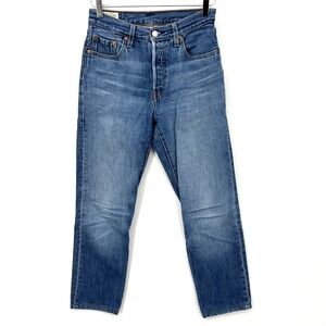 Levi's Premium Original Fit Size 25 Straight‎ Leg Medium Wash Denim Button Fly